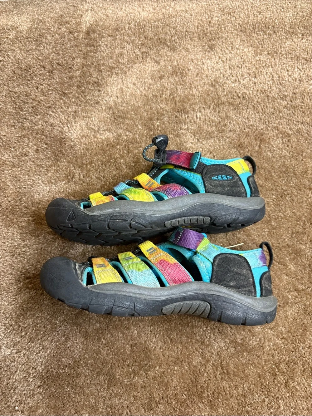 Keen Kids Turquoise Yellow Purple Multicolor Closed-Toe Sandals